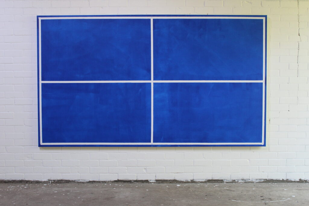 Pingpong table on canvas
